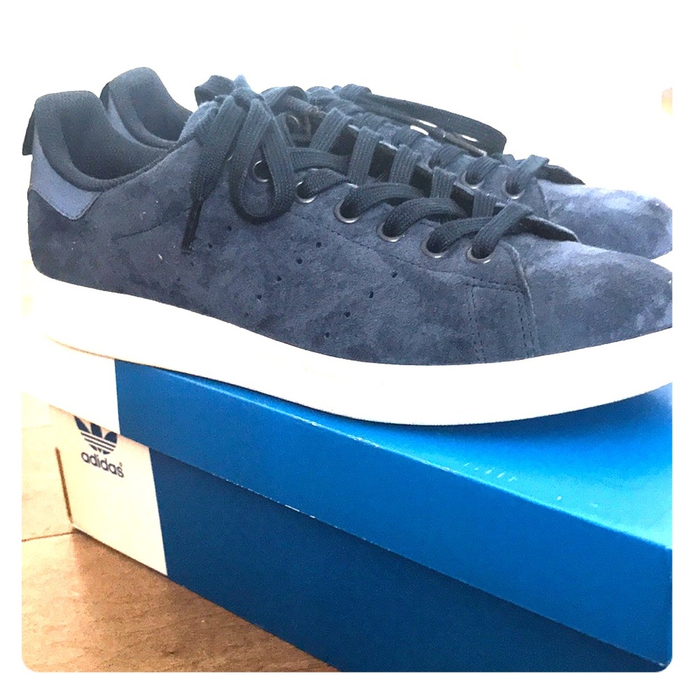 Adidas blue suede Stan Smith superstars